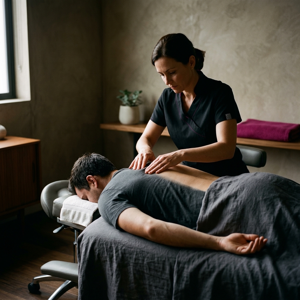 Seduta di osteopatia